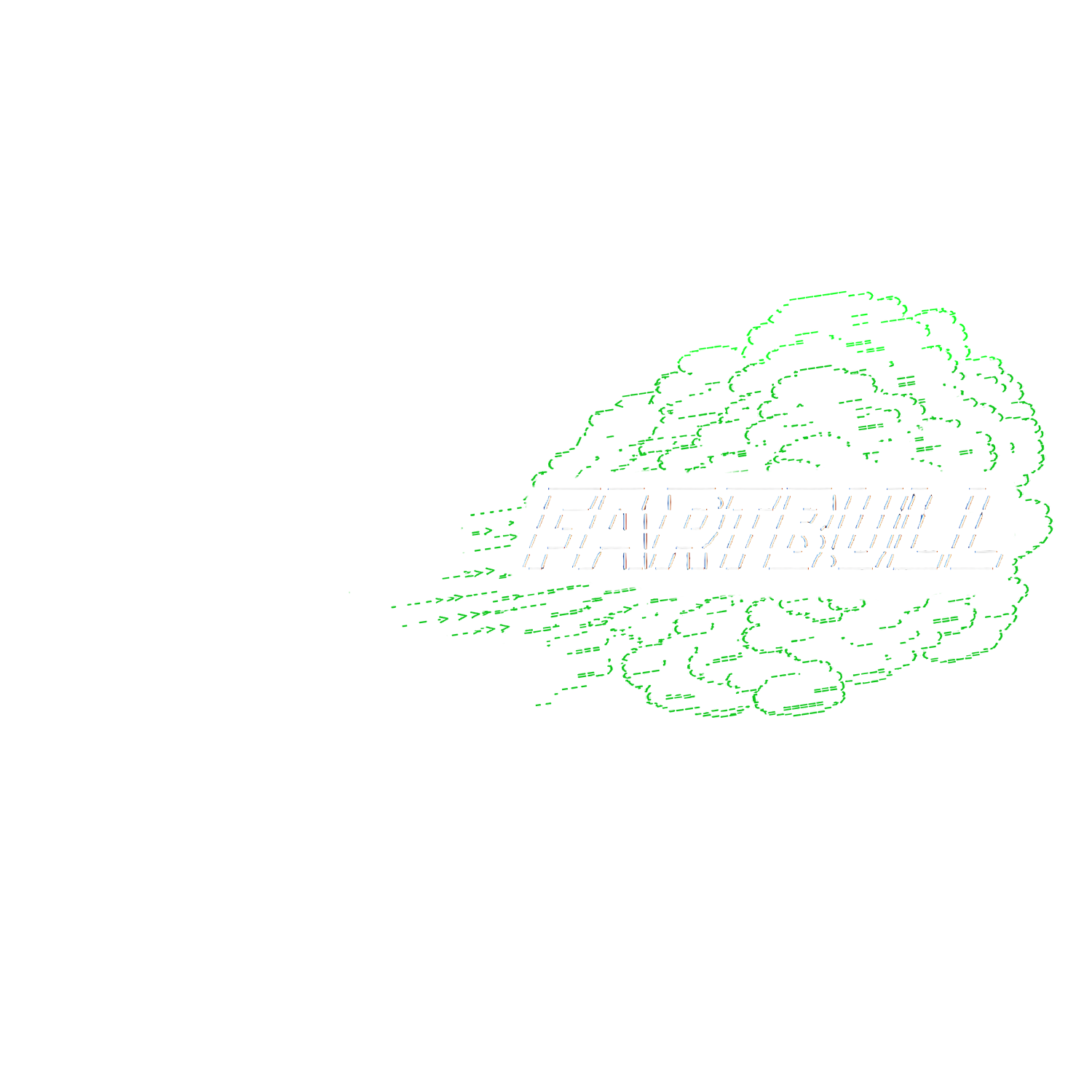 FARTBULL — ASCII bull blasting a cloud of green gas